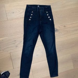 Gap jeans with silver side buttons